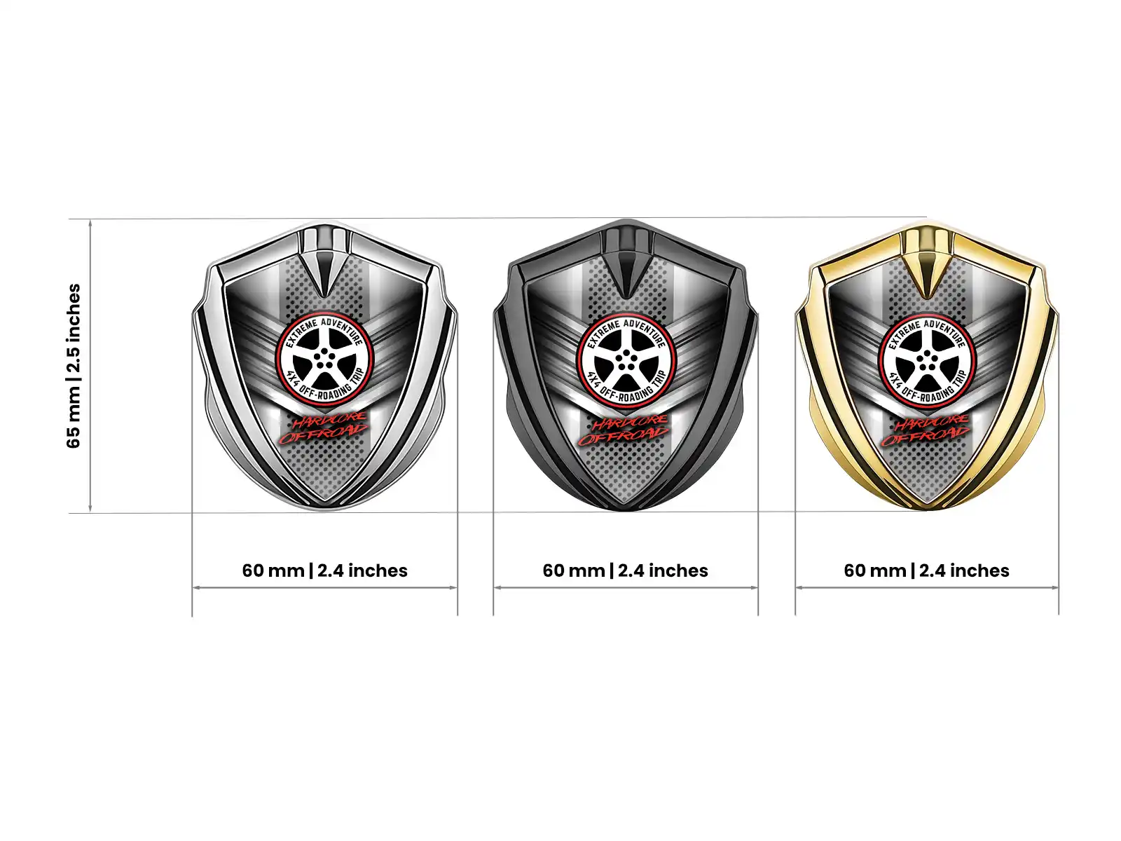 Badge Self Adhesive Modern Look Sturdy Build